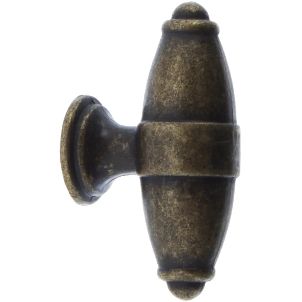 Мебельная ручка-кнопка матовая античная бронза BOYARD STLM-2107938