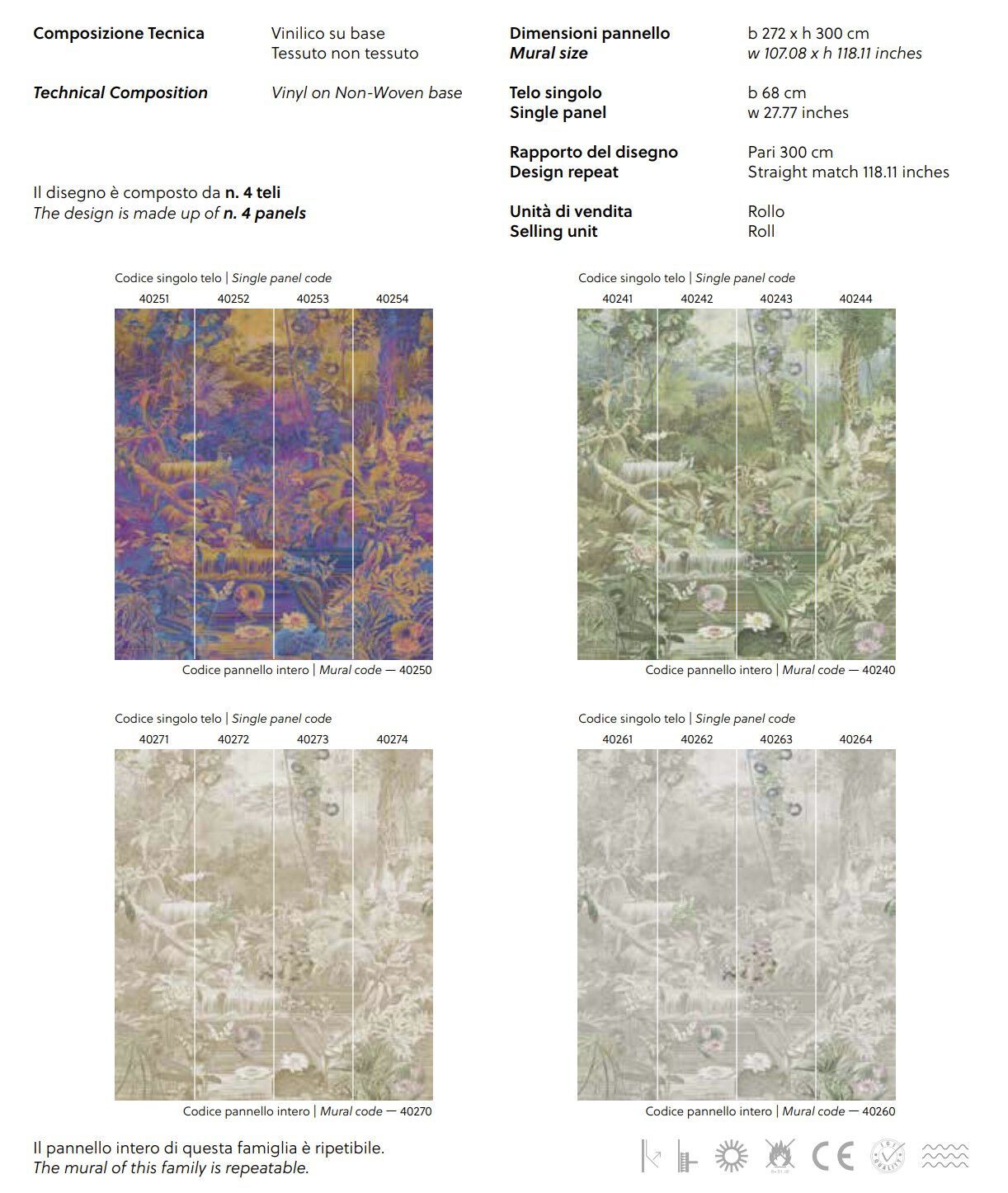 Обои с цветочными мотивами Jannelli&Volpi СП 201 MURALS DECOR ARCH-00087723 - Вид №2