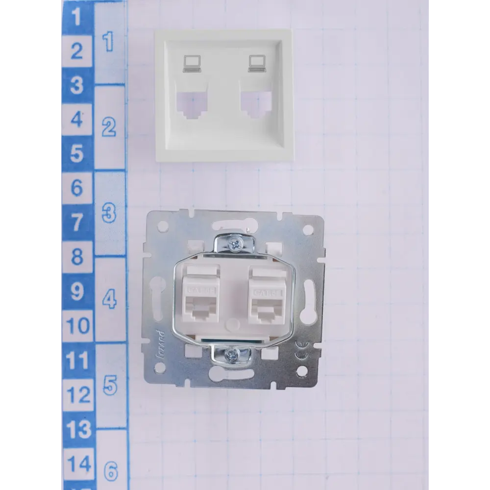 Двойная компьютерная розетка Lezard Vesna для сетевых подключений 84408526 STLM-1575573 - Вид №8