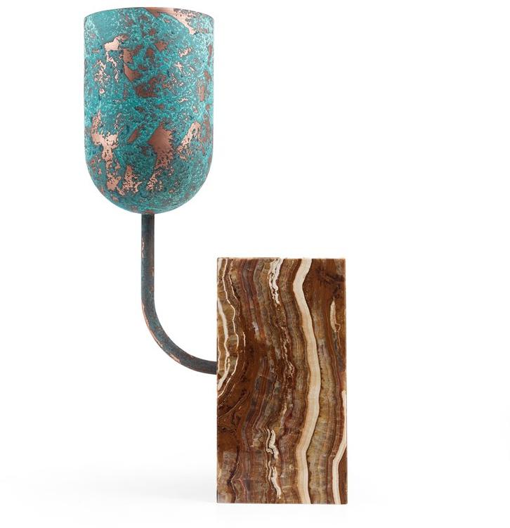 JCP UNIVERSE Медная ваза и мраморное основание sun-id-1422962 - Вид №6