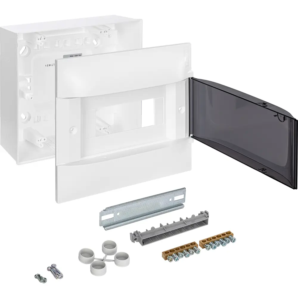 Щит распределительный навесной Legrand Practibox S 8 модулей IP40 пластик цвет дымчатый 84050922 STLM-2145965  - Вид №3