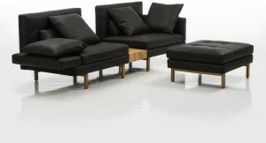 brühl Секционный кожаный диван Amber