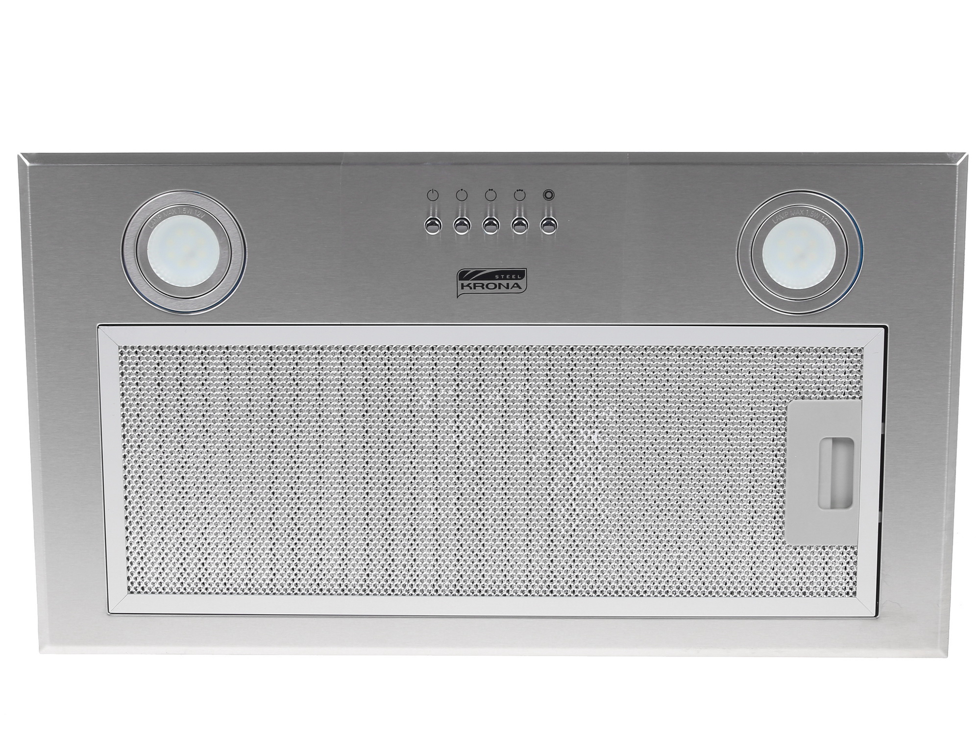 1222073 Вытяжка полновстраиваемая KRONA AMELI 600 inox PB серебристый STDN-0012301 - Вид №4