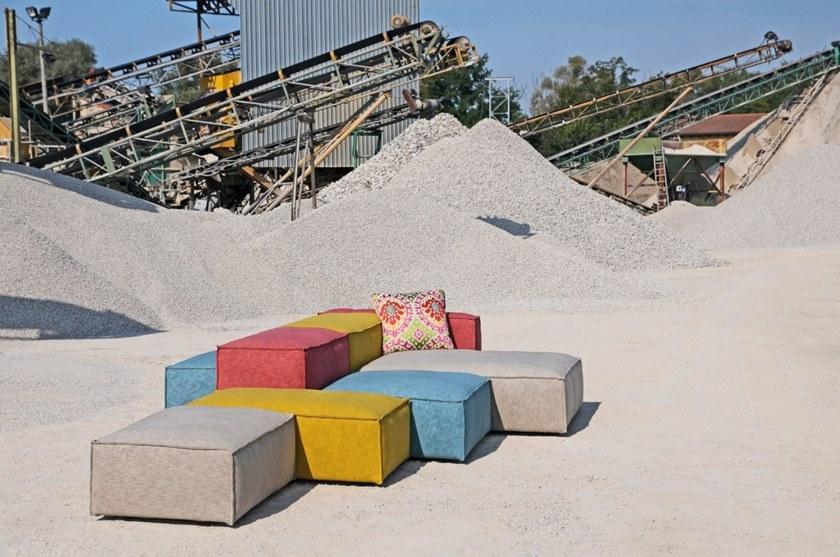 Gobbo Salotti Модульный диван со съемным чехлом из ткани sun-id-1396174 - Вид №1