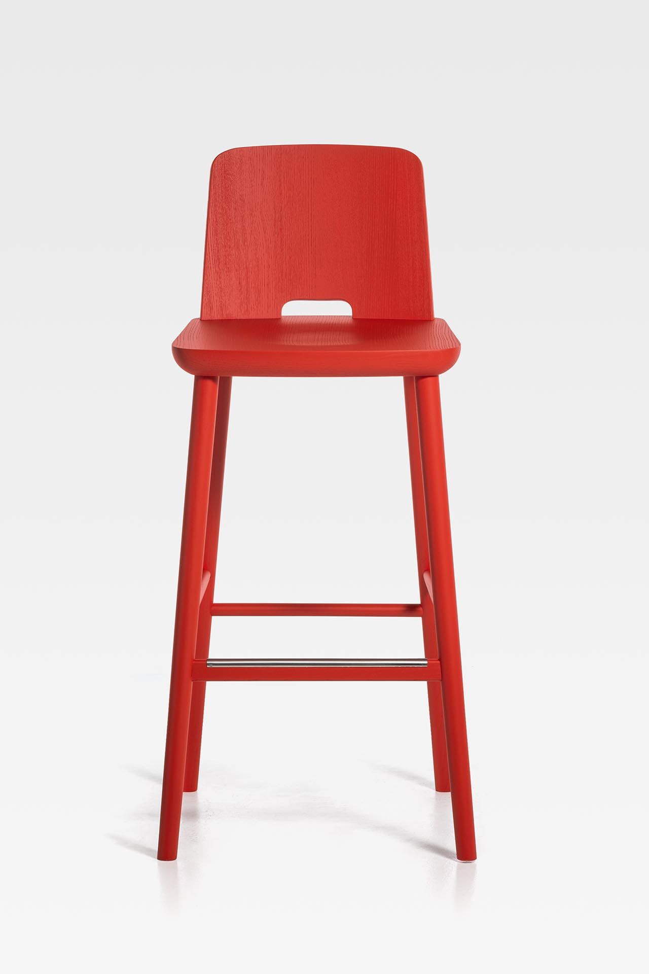 Высокий стул из ясеня со спинкой SIPA планшет ARCH-00036178 - Вид №13