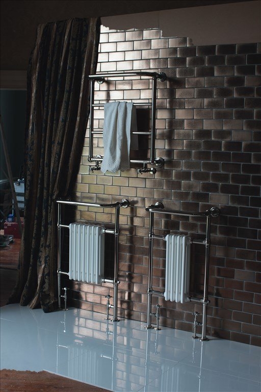 Полотенцесушитель напольный Arcade ARCR2 NKL, НИКЕЛЬ  Burlington ARCR2 NKL, ARCR6 NKL  - Вид №3