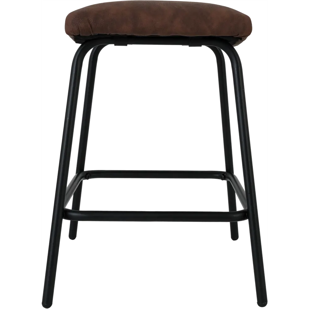 Табурет мягкий Atmosphera 166597A 49x46x35 см цвет коричневый 88328241 STLM-2028545  - Вид №1