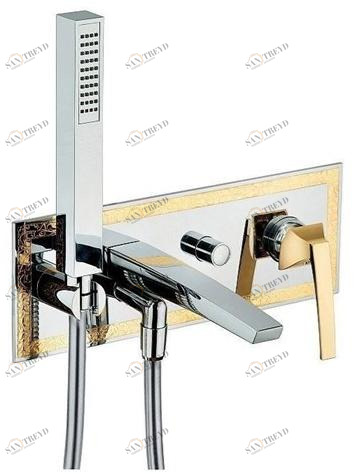 Rubinetterie Frattini Смеситель для ванны однорычажный с душем встраиваемый Luce suite sun-id-1457887