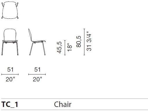 Cappellini Штабелируемый стул из фанеры Tate color sun-id-1487918 - Вид №4