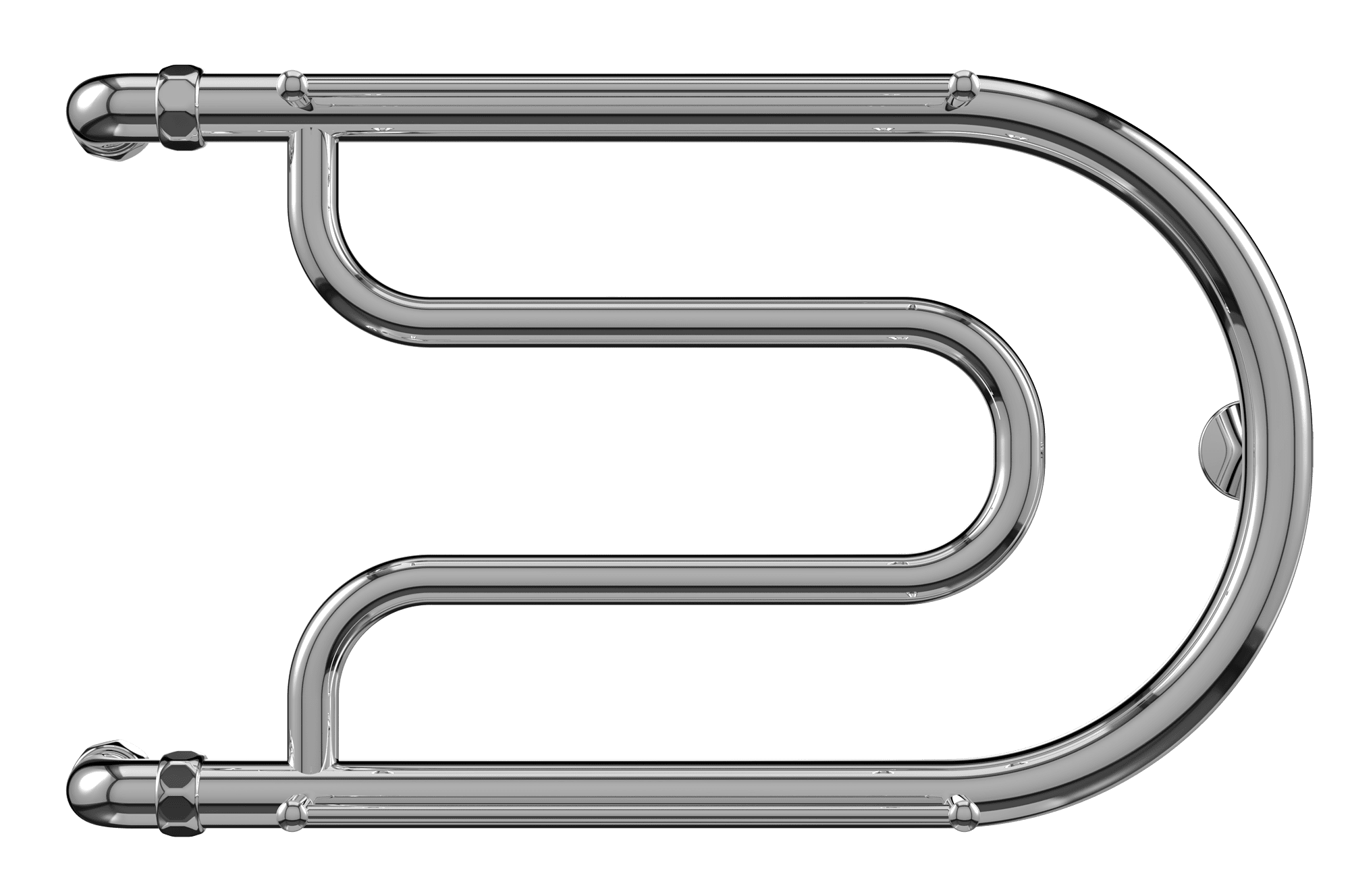 4620768881244 ЭКОНОМ Фокстрот AISI 32х2 320х600 Полотенцесушитель TERMINUS Нержавеющая сталь - Вид №1