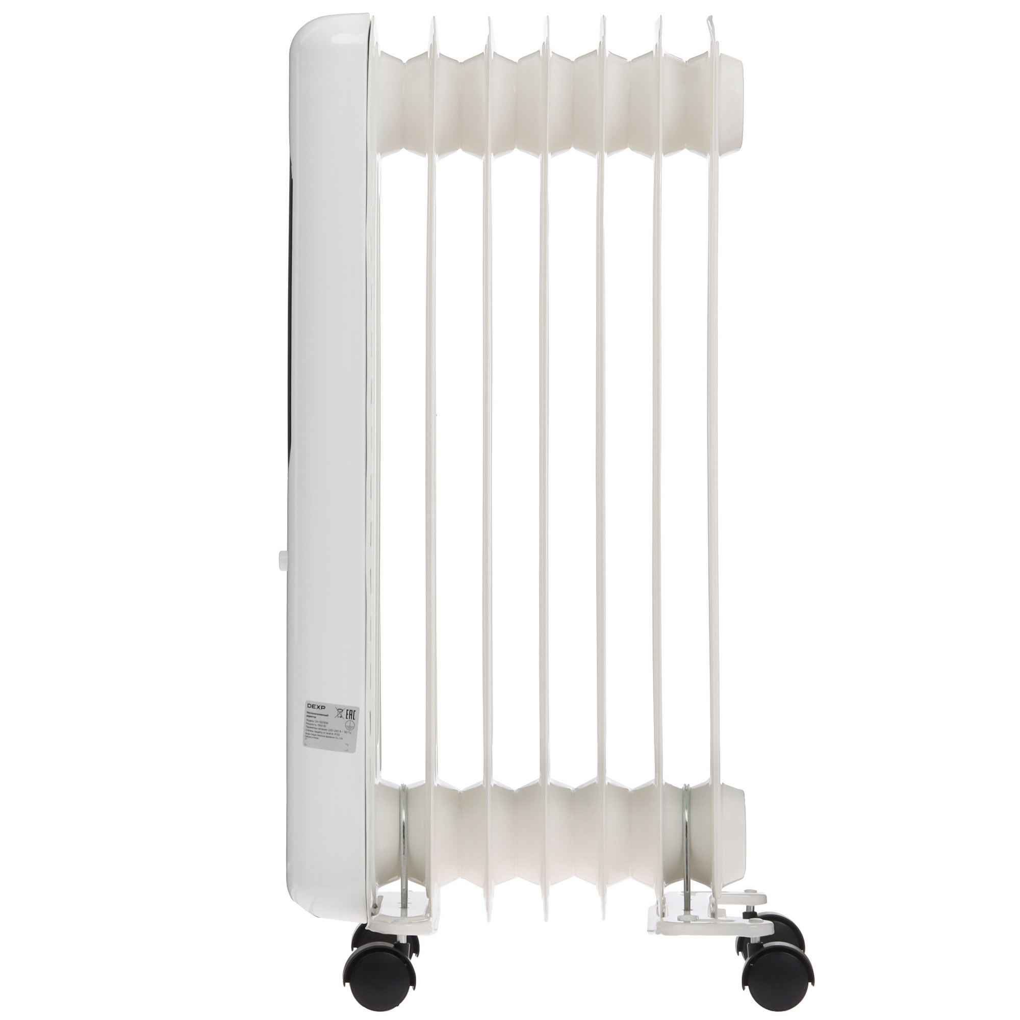 9106738 Масляный обогреватель DEXP OH-1507EW белый STDN-0076081 - Вид №2