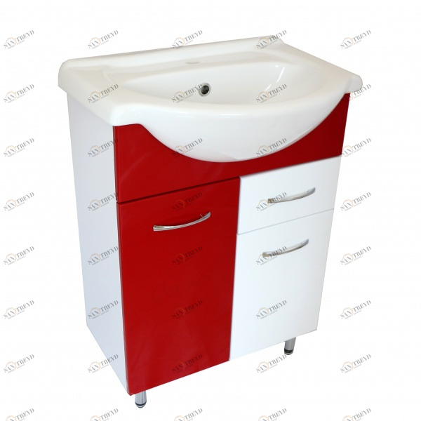 Тумба Роса 60 - Стиль красный с ящик. (К) 11617 VAKO 232315