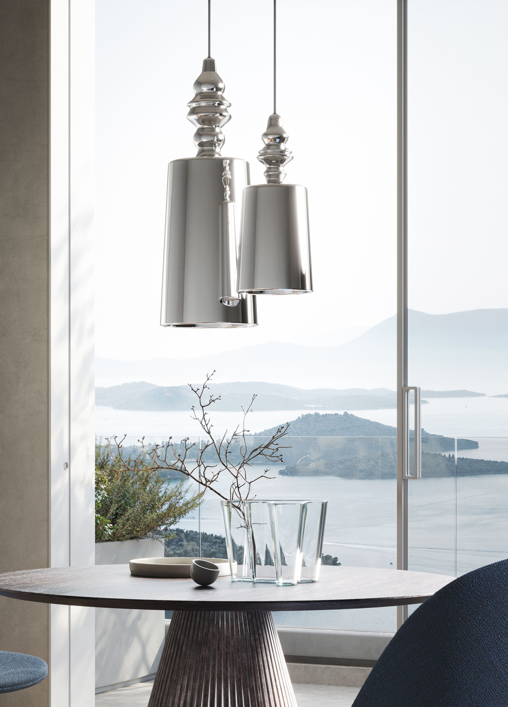 Подвесной светильник из боросиликатного стекла Karman Alibaglass ARCH-00123087 - Вид №3