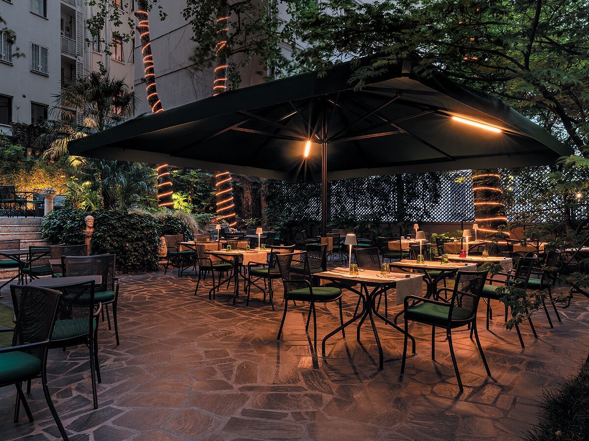 Зонт с телескопическим центральным полюсом Ombrellificio Poggesi MAGNUM ARCH-00058265 - Вид №5