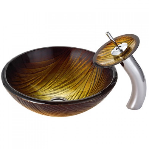 C-GV390-19mm-KGW1700 Накладная раковина на столешницу  прямоугольная Krausru  - Вид №5