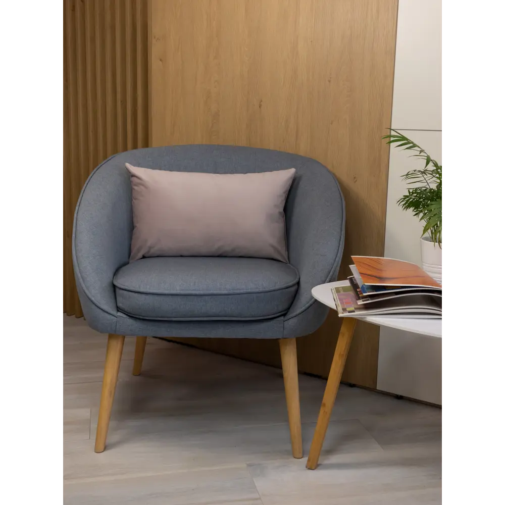 Подушка декоративная Linen Way 30x50 см цвет серо-розовый Fossil 4 89334910 STLM-2122947  - Вид №4