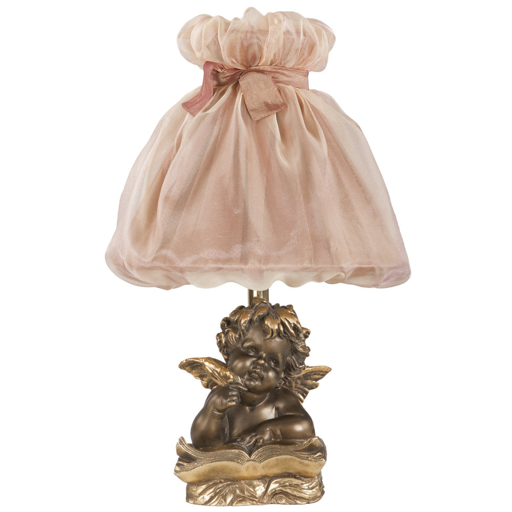 32089,34001 Настольная лампа Ангел Поэт Бронза Мадлен Солнечный персик BOGACHO 4627138210918, 4627138150788