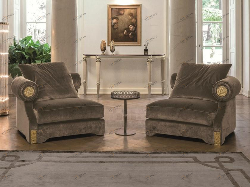 Longhi Кресло из ткани с подлокотниками Loveluxe 2015 – regency collection W 590