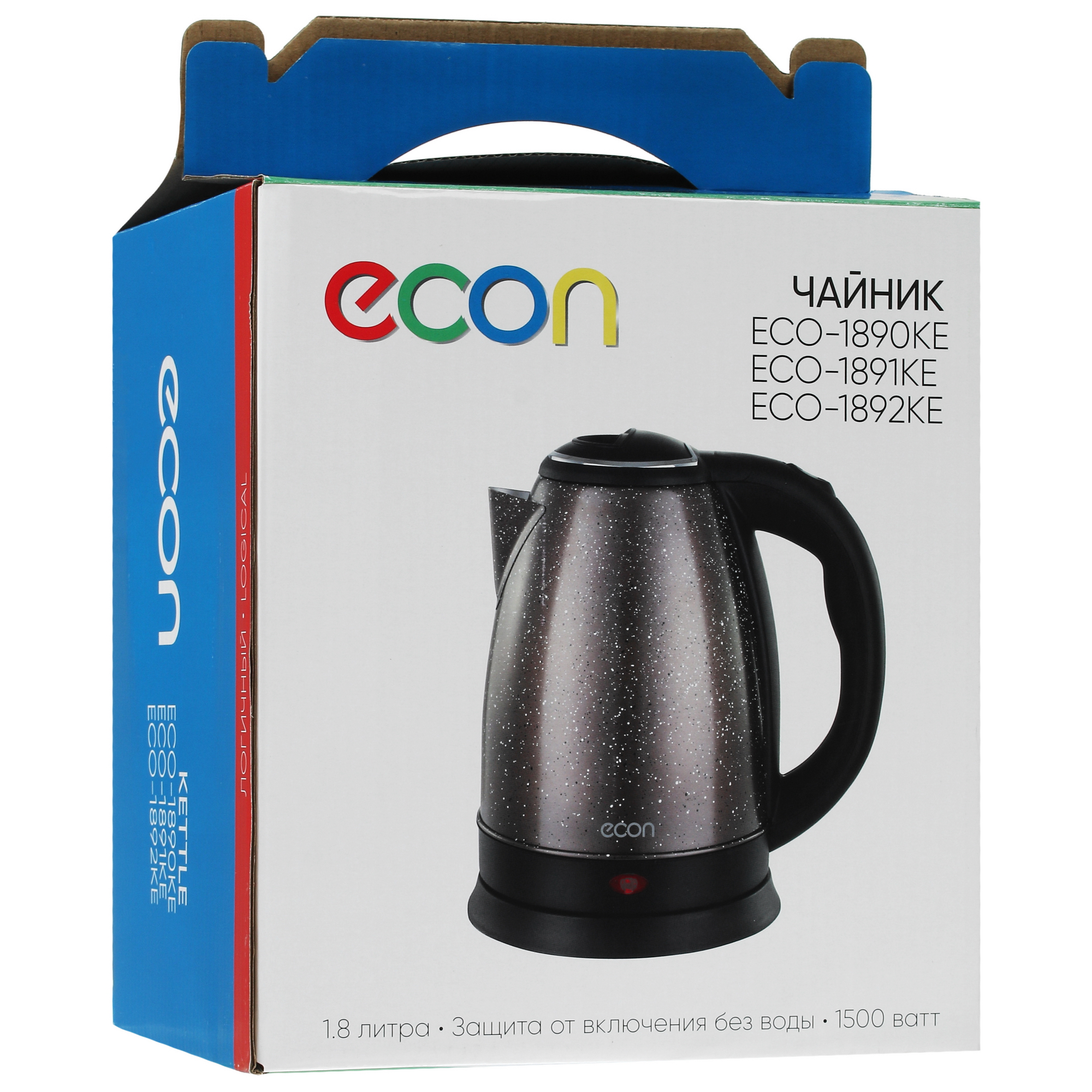 5353549 Электрочайник ECON ECO-1892KE коричневый STDN-0142244 - Вид №6