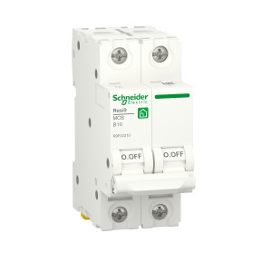 R9F02210 Автоматический выключатель 2P 10А (B) 6кА Schneider Electric Resi9
