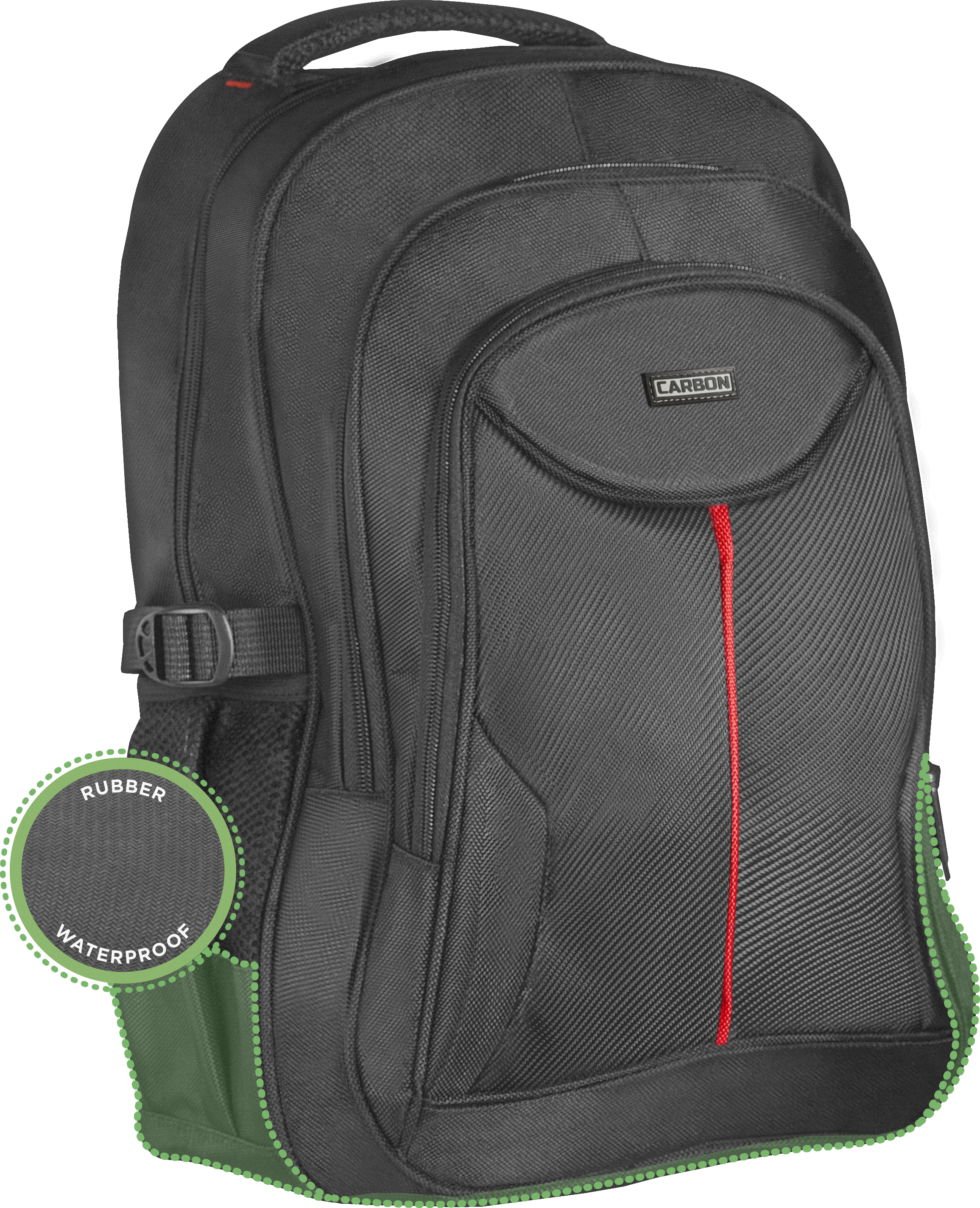 26077 рюкзак для ноутбука carbon 15.6" черный, органайзер Defender Santreyd  - Вид №7