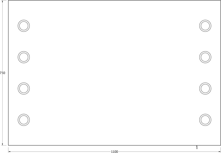 RON-A8 9008 Зеркало с 8-ю светильниками 320 W ELLUX Rondo - Вид №1