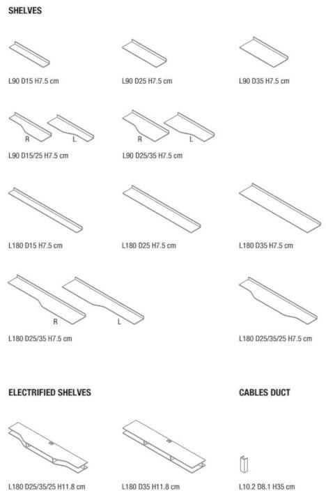 MDF Italia Настенная модульная стенка для хранения вещей sun-id-1511135 - Вид №4