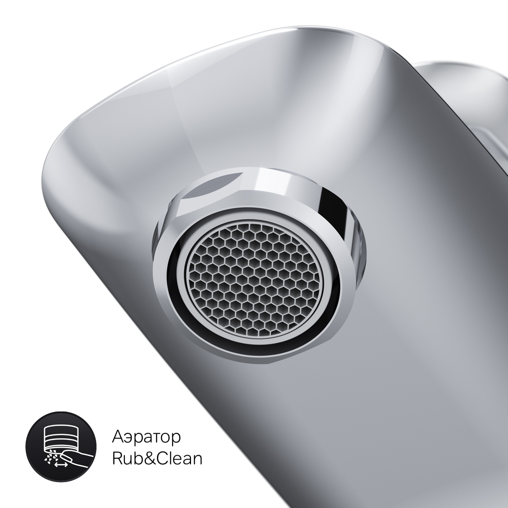 F71A02100 Spirit V2.1 смеситель д/умывальника хром шт AM.PM Spirit 2.1  - Вид №6