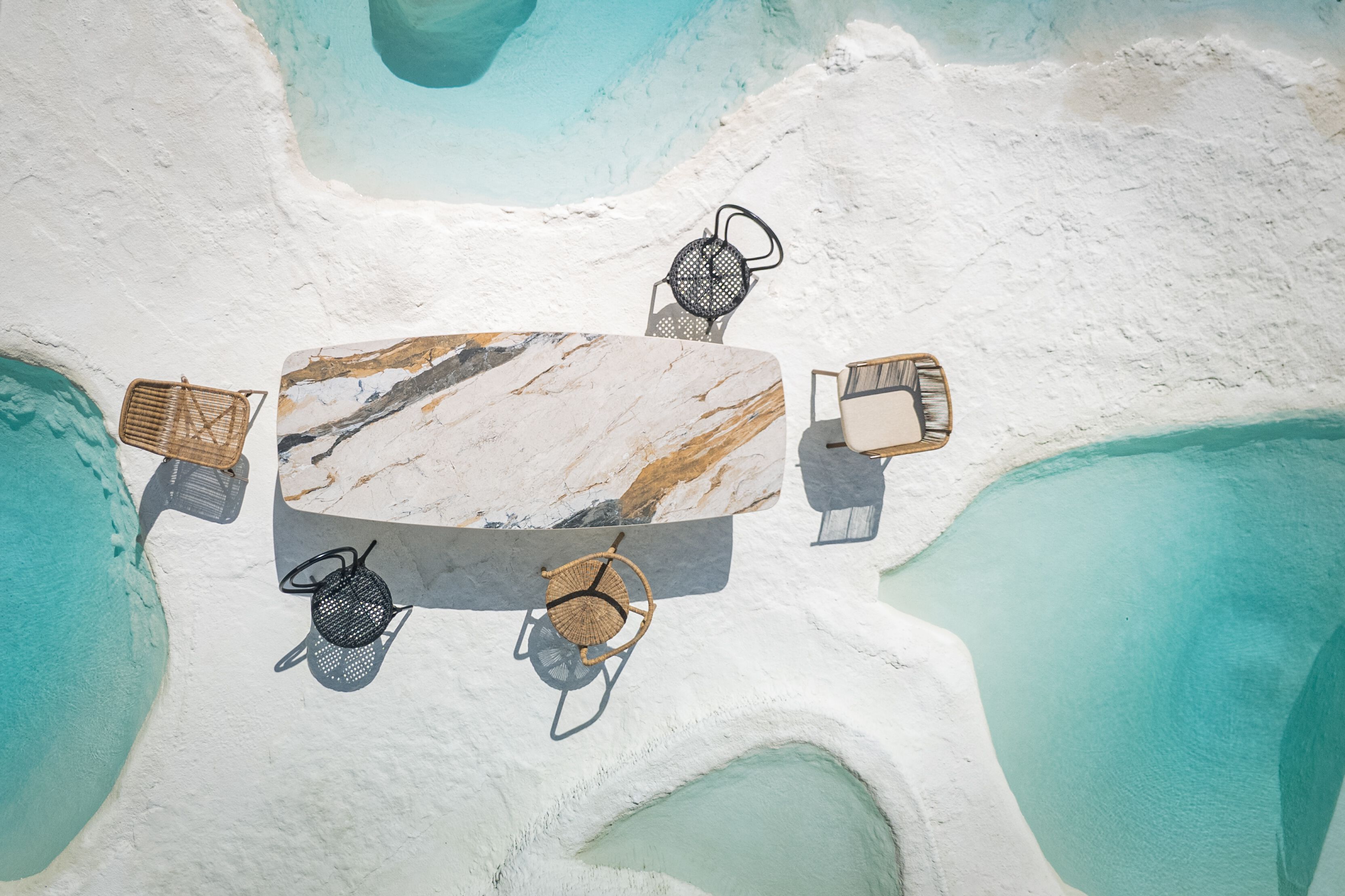 Прямоугольный садовый стол из керамогранита cbdesign Palinuro / Praiano ARCH-00101430 - Вид №2