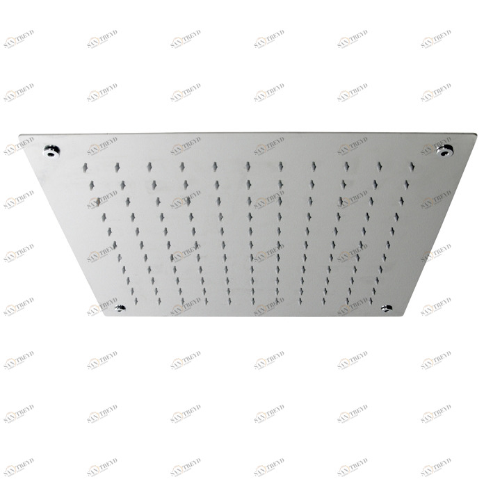 Квадратный потолочный 30 см. лейка дождевого душа. Расход 9 л / мин. при 3 барах.  Square NOKEN 100121021  INOX MIRROR