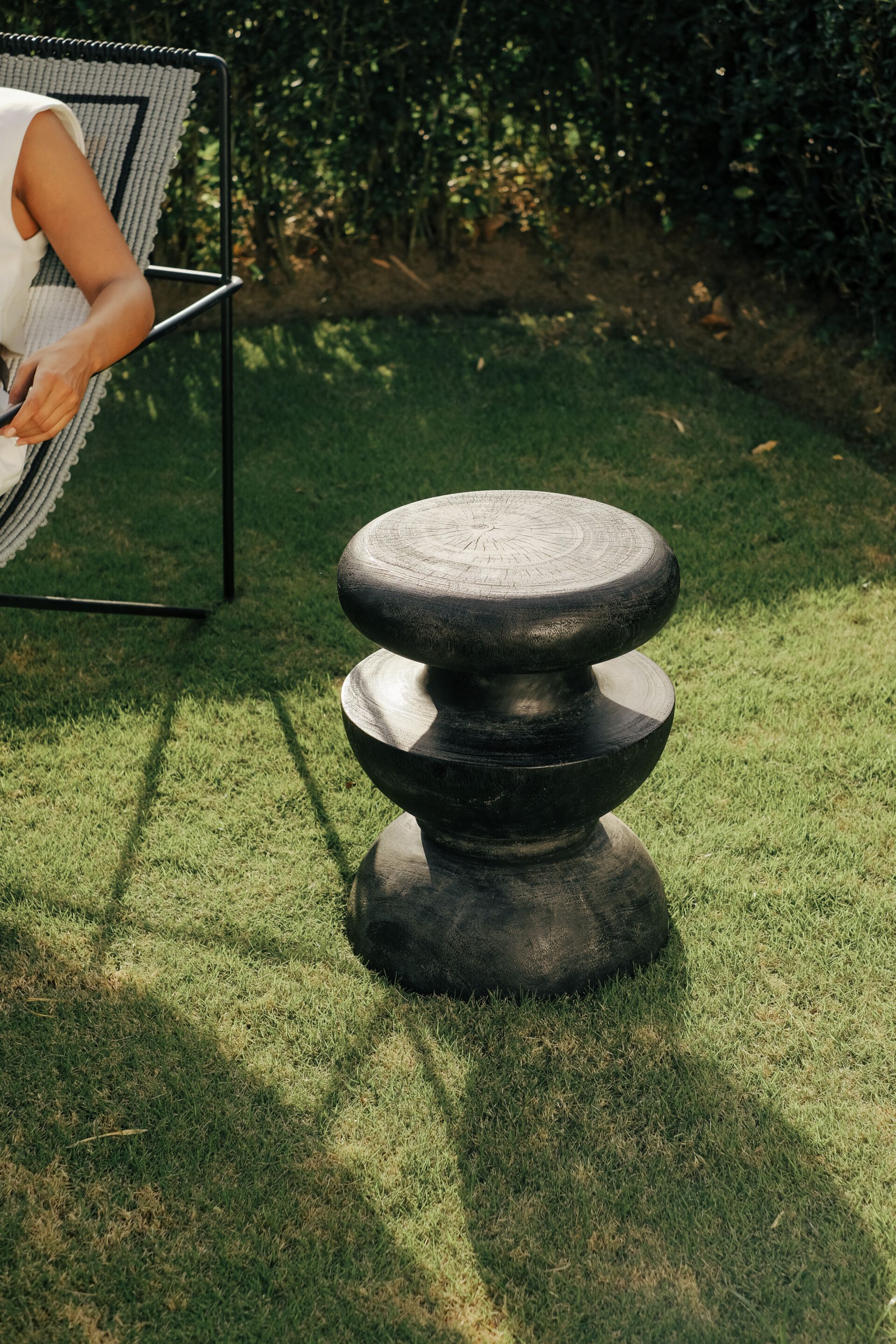 Низкий стул / круглый стол из тикового дерева cbdesign деревенский стул ARCH-00009277 - Вид №2