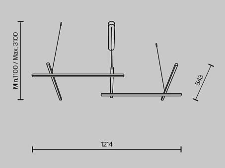 Алюминиевый светодиодный подвесной светильник Maytoni Сияние ARCH-00019050 - Вид №3