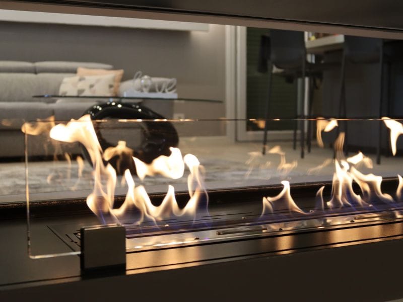 Встроенный камин с двойным фасадом из биоэтанола bioKamino Bkbf ARCH-00050173 - Вид №5