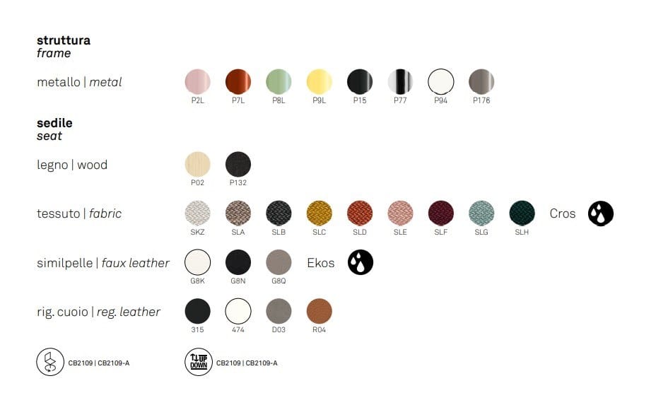 Высокий мягкий стул с подставкой для ног Connubia Riley ARCH-00084978 - Вид №3