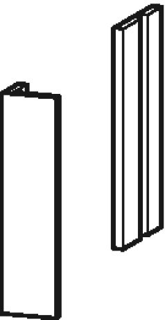 XL549901818 X-Large Доборная планка для шкафчика X-Large Белый матовый, декор Duravit - Вид №1