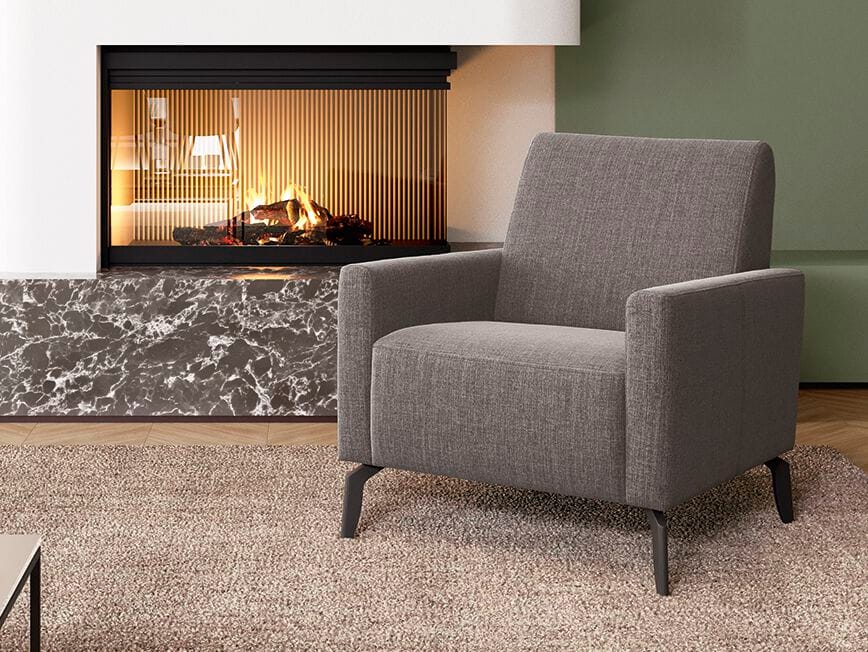 Тканевое кресло с подлокотниками Febal Casa ELLIOT ARCH-00104404