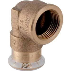 GEBERIT 63865 Переходной угольник Geberit Mapress из меди 90°, с внутренней резьбой