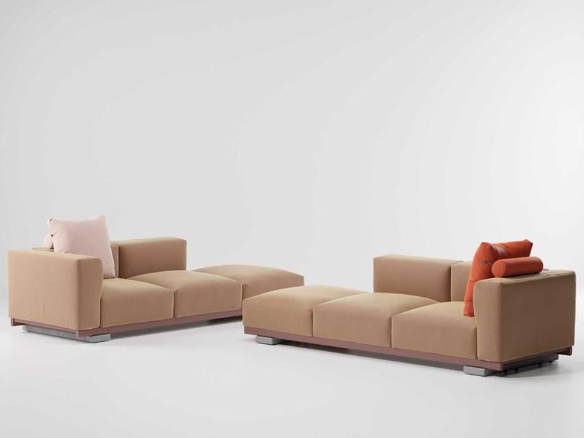 Kettal 3-х местный угловой тканевый садовый диван Molo sun-id-1438067 - Вид №1