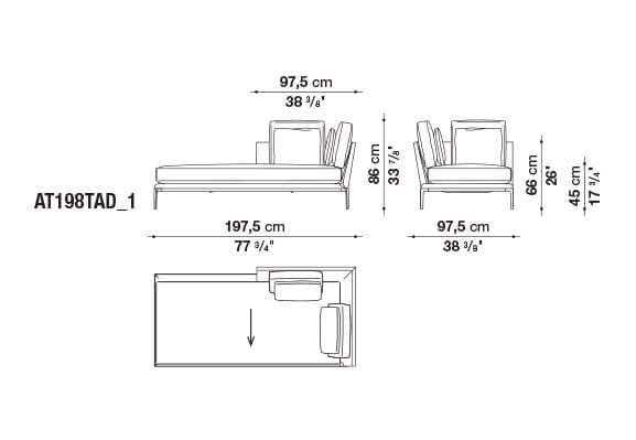 Кожаный диван B&B Italia Атолл ARCH-00112726 - Вид №45