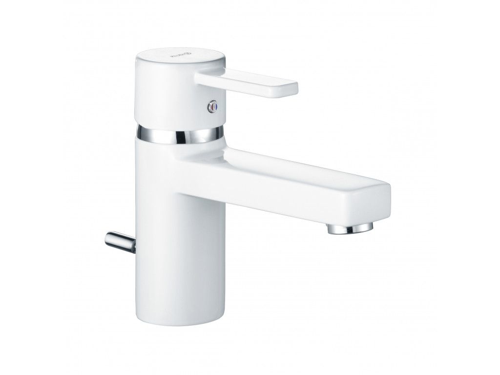 382509175 однорычажный смеситель на умывальник DN 10 KLUDI ZENTA белый/хром 