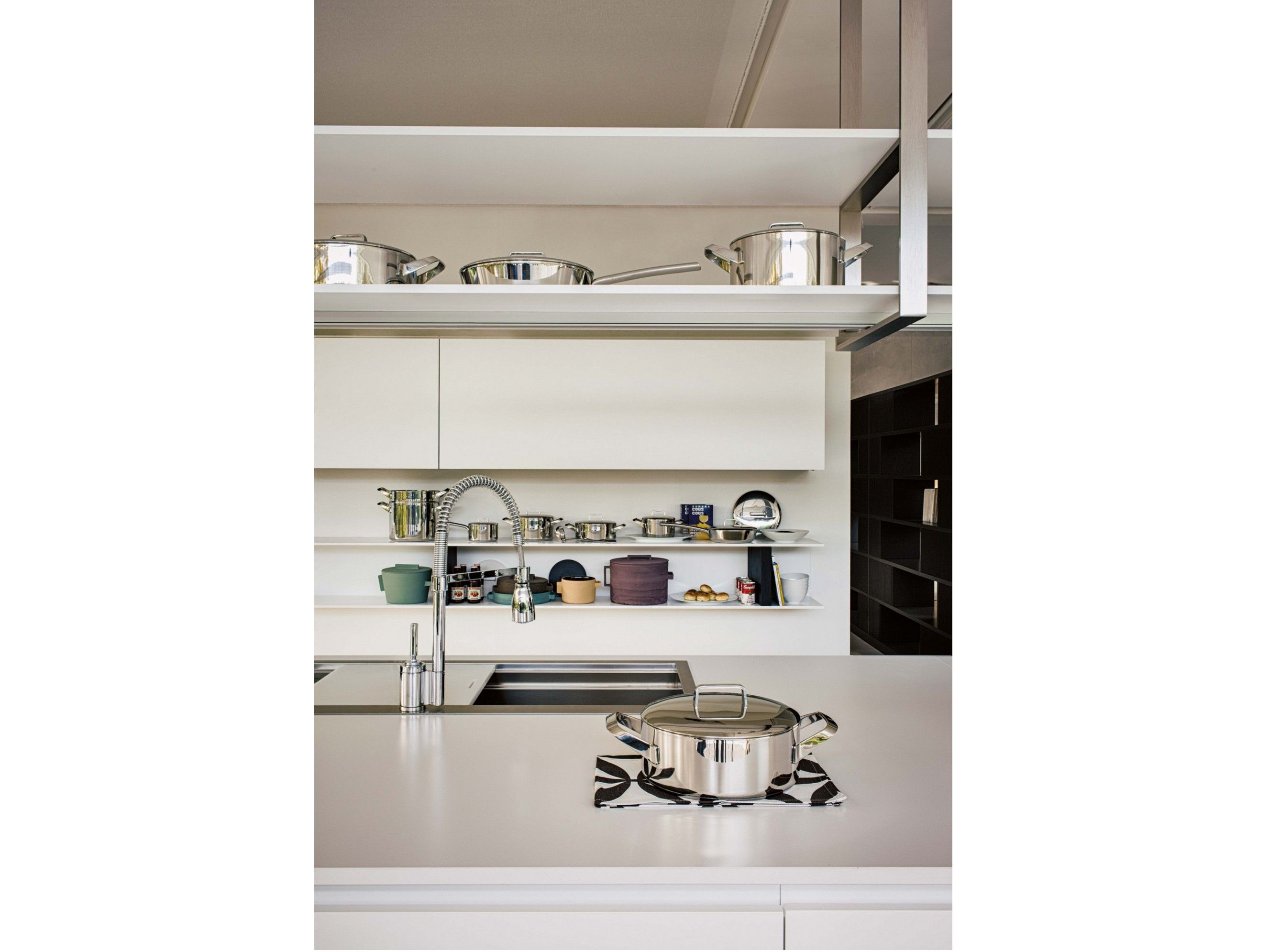 Высокий горшок из нержавеющей стали с ручками Sambonet меню ARCH-00121518 - Вид №2