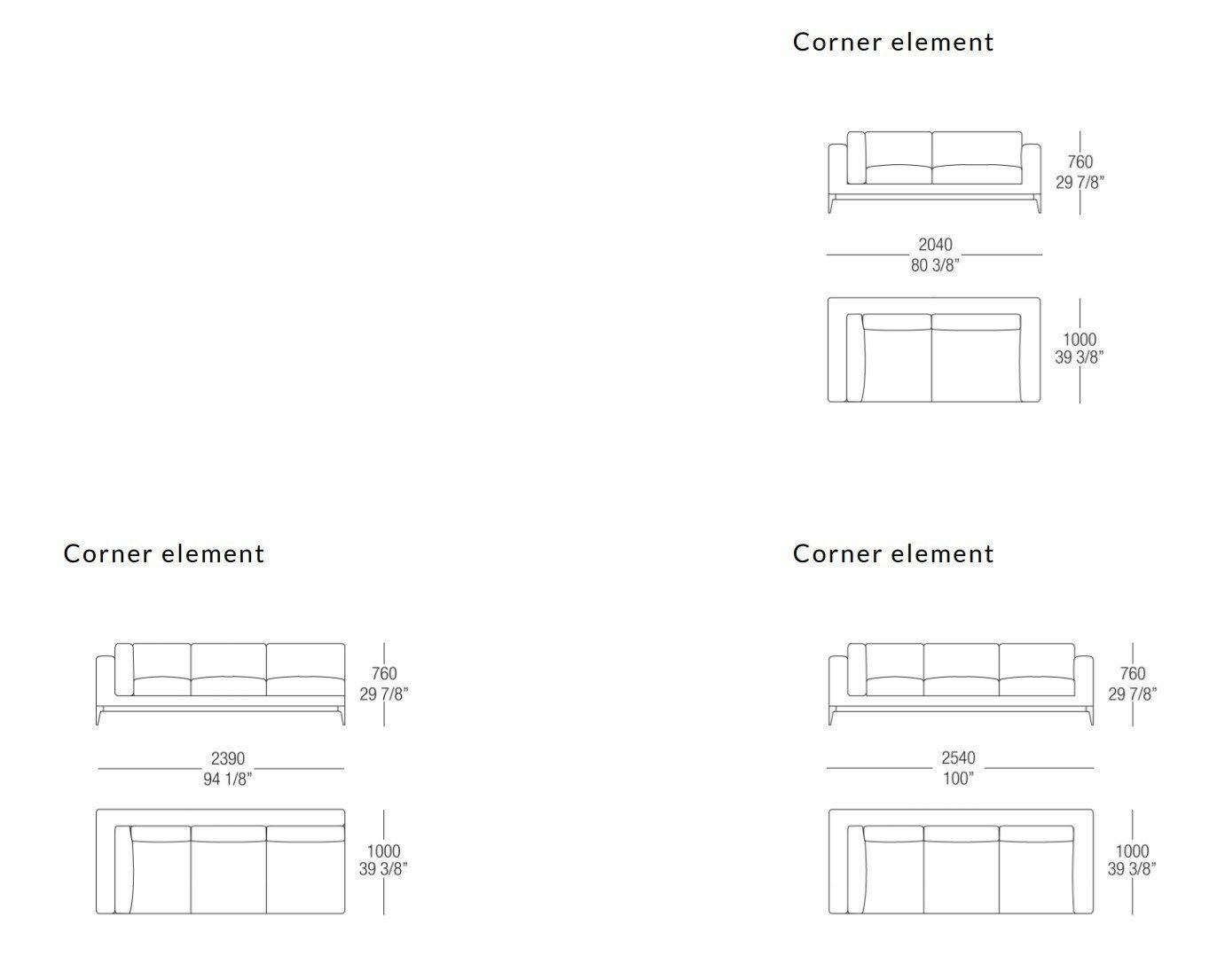 Съемный диван из ткани MisuraEmme ARGO ARCH-00069863 - Вид №18