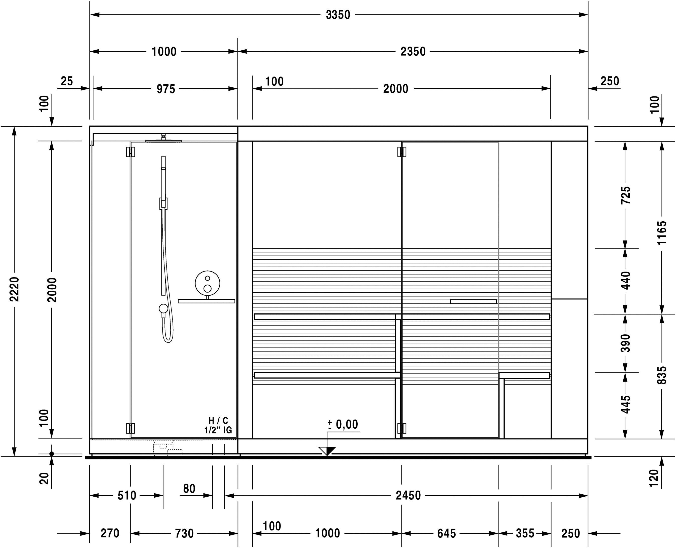 750622002011000 Inipi Сауна Inipi Ama, отдельно стоящая
Исполнение: белый глянцевый (декор) Белый глянцевый декор Duravit  - Вид №3