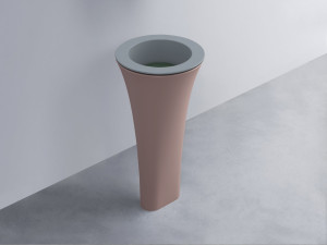 AMLA45-BR+AMPILT-MU+AMCOLT-CP Раковина Amedeo Tondo отдельностоящая cielo Enjoy + Amedeo