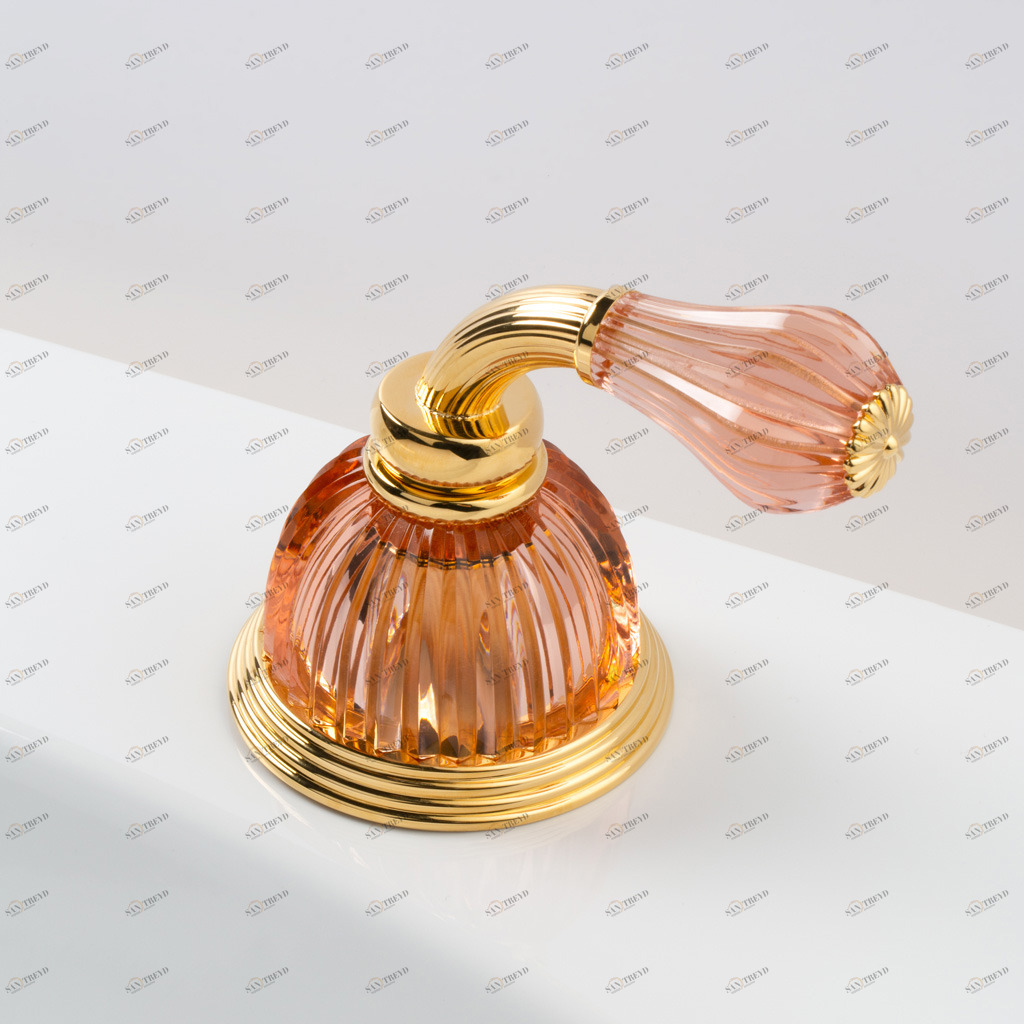 C59-327C C59-327C Клапан на ободе 3/4 ”C РУЧКА КУПОЛЬНАЯ CA Cristal & Bronze DÔME À MANETTES CANNELÉ 