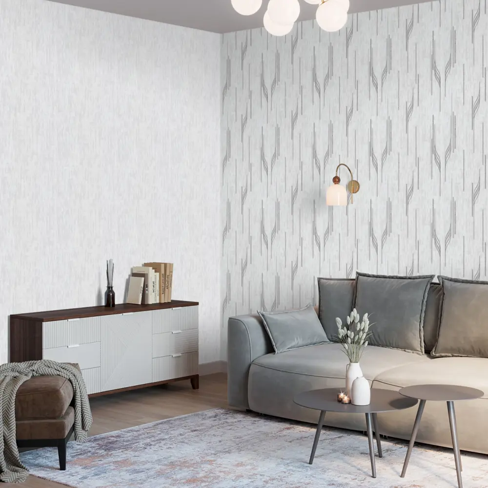 Обои виниловые Palitra Home Артфул серые 0.53 м HC11072-41 STLM-2068851 - Вид №5