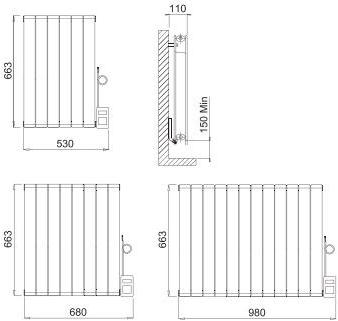 Tonon Evolution Настенный электрический стальной радиатор Electric sun-id-1377507 - Вид №2