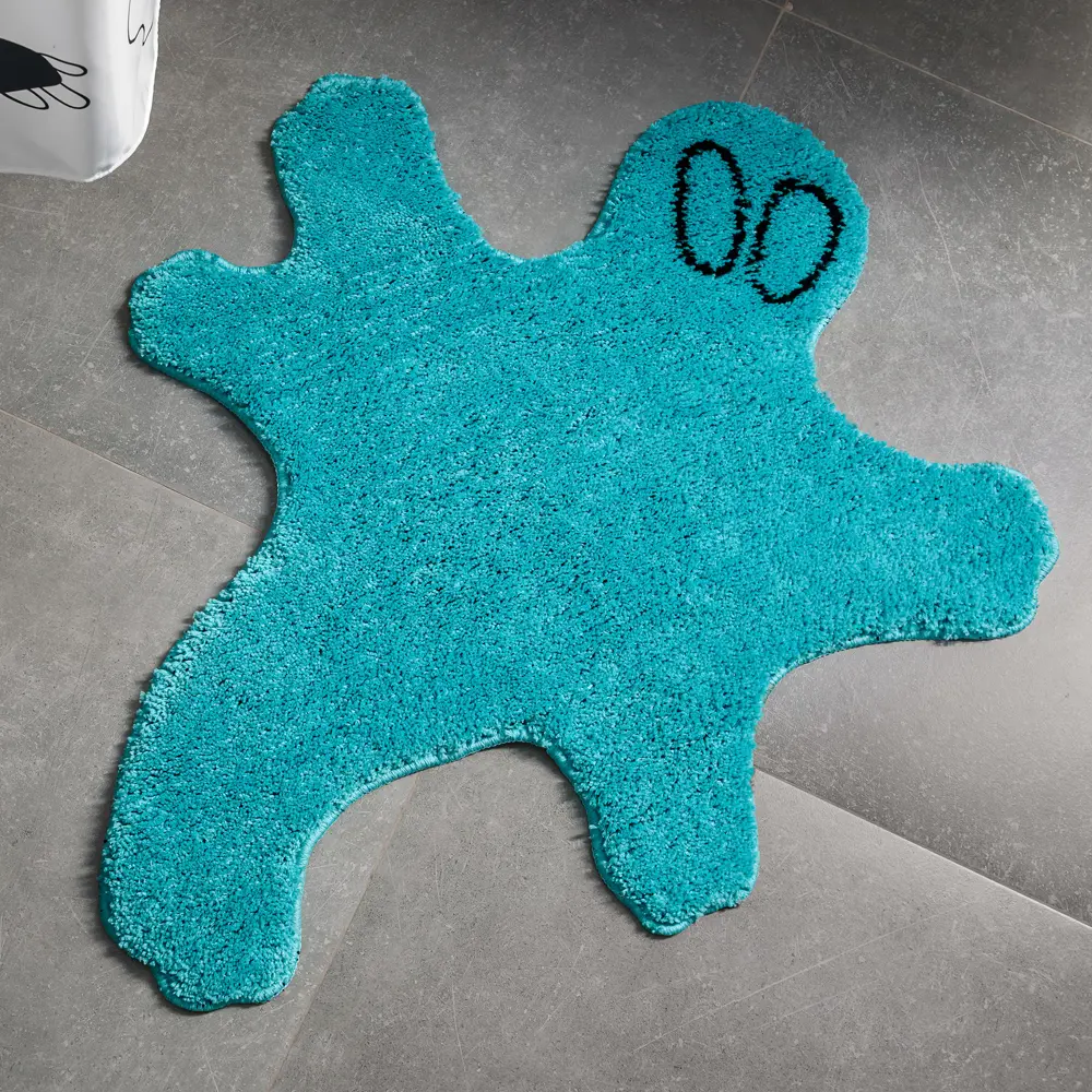 Коврик для ванной Irony цвет синий MOROSHKA STLM-2020971 - Вид №2