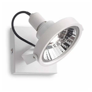 Спот настенный галогеновый белый Glim PL1 Bianco Glim PL1 IDEAL LUX GLIM 00-3949000 Белый