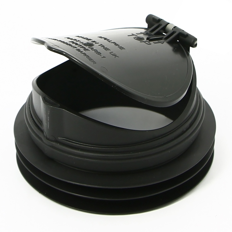 Манжета McAlpine для фановой трубы в виде обр. клап. вход D=90 мм выход внутрь 4"/110 мм трубы "анти-крыса" MRWCARB1 - Вид №3